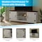 Flash Furniture White 59" Barn Door TV Stand Fits up to 65" TV's GC-MBLK67-WH-GG - alternate 5